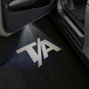 T/A Wording White - 1 Pair - 2 Doors