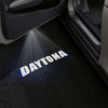 Dodge Dodge Charger 6th/7th Gen Premium Puddle Lights Multiple Designs 2006-2025 Daytona Wording White - 1 Set - 2 Doors / Dodge Charger 6th Gen LX - 2006-2010