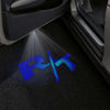 Dodge Dodge Charger 6th/7th Gen Premium Puddle Lights Multiple Designs 2006-2025 R/T Wording Blue - 1 Set - 2 Doors / Dodge Charger 6th Gen LX - 2006-2010
