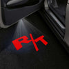 Dodge Dodge Charger 6th/7th Gen Premium Puddle Lights Multiple Designs 2006-2025 R/T Wording Red - 1 Set - 2 Doors / Dodge Charger 6th Gen LX - 2006-2010