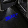 Dodge Dodge Charger 6th/7th Gen Premium Puddle Lights Multiple Designs 2006-2025 SRT Wording Blue - 1 Set - 2 Doors / Dodge Charger 6th Gen LX - 2006-2010