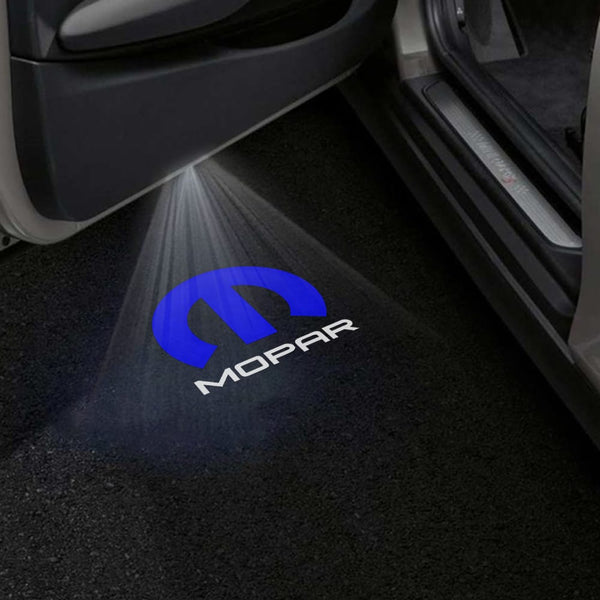 Dodge Dodge Magnum Premium Door Puddle Lights Various Designs 2005-2008 Mopar Blue - 1 Pair 2 Doors