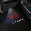 Dodge Dodge Universal Door Stick On Puddle Lights Multiple Designs Dodge Logo 1 - 1 Pair 2 Doors