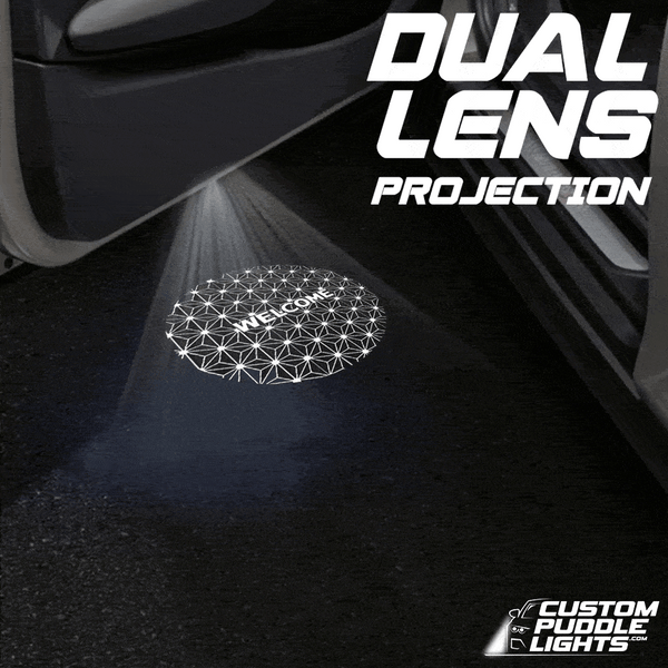 Fiat Fiat Punto 3rd Gen Dynamic Dual Lens Premium Door Puddle Lights Multiple Designs 2005-2018