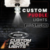 Ford Custom LED Side Mirror Projector Puddle Approach Lights for Ford F150 2015-2025 Custom Design + 1 Pair - 2 Side Mirror Lights