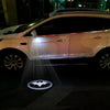 White Batman Logo - 1 Pair 2 Side Mirror Lights