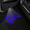 Ford Ford EcoSport Door Stick On Puddle Lights Multiple Designs 2003-2023 Ford Fire Blue - 1 Set - 2 Doors