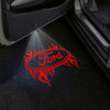 Ford Ford EcoSport Door Stick On Puddle Lights Multiple Designs 2003-2023 Ford Fire Red - 1 Set - 2 Doors