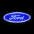 Ford Ford Edge Premium Side Mirror Puddle Lights Multiple Designs 2007-2025 Ford Classic Logo 1 Set - 2 Doors / Ford Edge 1st Gen U387 - 2007-2014