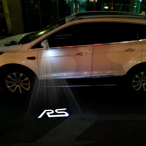 Ford Ford Edge Premium Side Wing Mirror Puddle Lights Multiple Designs 2007-2025 RS White - 1 Set - 2 Lights