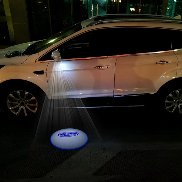 Ford Ford Escape MK3 Premium Side Wing Mirror Puddle Lights Multiple Designs 2013-2019 Ford Logo 1 - 1 Set - 2 Lights