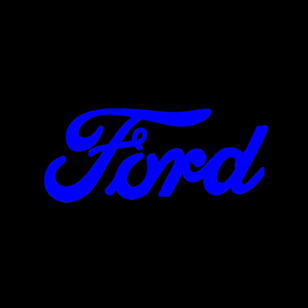 Ford Ford Escape MK3 Premium Side Wing Mirror Puddle Lights Multiple Designs 2013-2019 Ford Wording Blue - 1 Set - 2 Lights