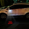 Ford Ford Everest MK2 Premium Side Wing Mirror Puddle Lights Multiple Designs 2016-2022 S Outline Red - 1 Set - 2 Lights
