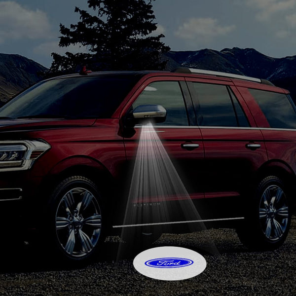 Ford Ford Expedition 5th Gen Premium Side Wing Mirror Puddle Lights Various Designs 2026 Ford Logo 1 - 1Pair 2 Side Mirror Lights