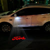 Ford Ford Expedition Premium Side Wing Mirror Puddle Lights Multiple Designs 2003-2025 Ford Word Red - 1 Set - 2 Lights