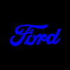 Ford Ford Expedition Premium Side Wing Mirror Puddle Lights Multiple Designs 2003-2025 Ford Wording Blue - 1 Set - 2 Lights / Ford Expedition 2nd Gen U222 - 2003-2006
