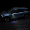 Ford Ford EXPLORER 5th Gen Premium Side Wing Mirror Puddle Lights Multiple Designs 2011-2019 RS Blue With White Outline - 1 Set - 2 Lights
