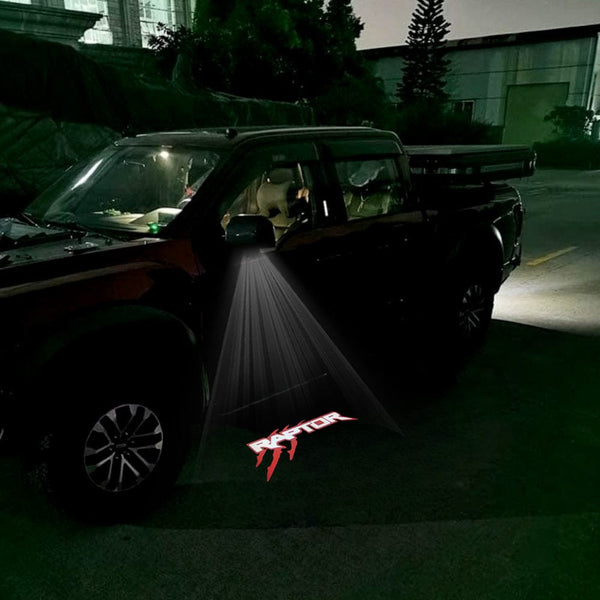 Ford Ford F150 12th Gen Premium Side Wing Mirror Puddle Lights Multiple Designs 2009-2014 Red Raptor Claw - 1 Set - 2 Lights