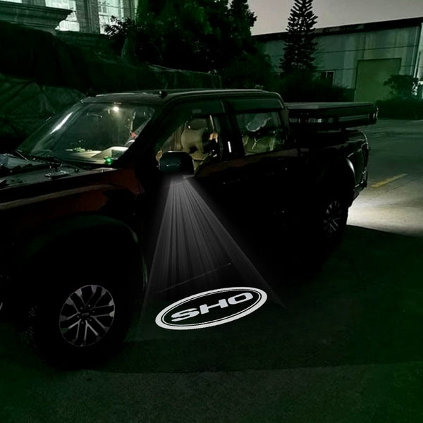 Ford Ford F150 12th Gen Premium Side Wing Mirror Puddle Lights Various Designs 2009-2014 SHO - 1 Pair 2 Side Mirror Lights