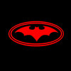 Ford Ford Flex Premium Side Wing Mirror Puddle Lights Multiple Designs 2009-2019 Red Batman Logo - 1 Set- 2 Lights