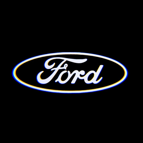 Ford Ford Focus MK4 Premium Side Wing Mirror Puddle Lights Multiple Designs 2018-2025 Ford Logo 4 - 1 Set - 2 Lights