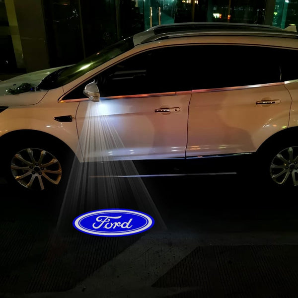Ford Ford Galaxy MK3 Premium Side Wing Mirror Puddle Lights Various Designs 2006-2015 Ford Classic Logo - 1 Pair 2 Side Mirror Lights