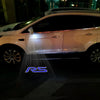 RS Blue With White Outline Word - 1 Pair 2 Side Mirror Lights