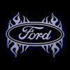 Ford Ford Grand C-Max Premium Side Wing Mirror Puddle Lights Multiple Designs 2011-2019 Ford Fire White 1 Set - 2 Lights