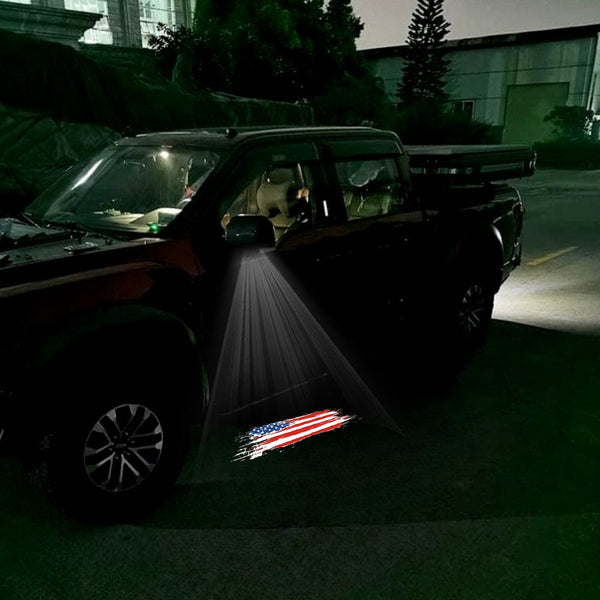 American Flag 2 - 1 Pair 2 Side Mirror Lights