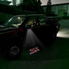 ST Red With White Outline Word - 1 Pair 2 Side Mirror Lights