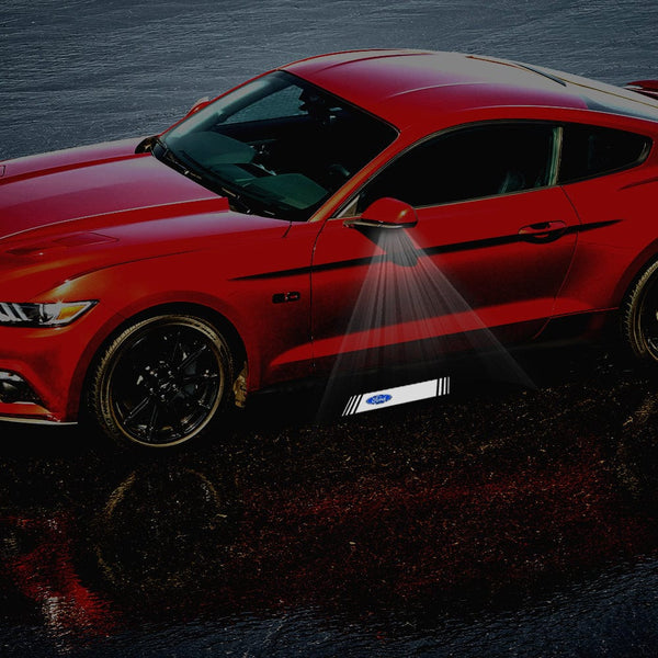 Ford LED Side Mirror MACH1 Projector Puddle Lights Pair for Ford Mustang 2013-2025 FORD CLASSIC BAR - 1 Pair - 2 Side Mirror Lights