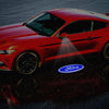 Ford LED Side Mirror MACH1 Projector Puddle Lights Pair for Ford Mustang 2013-2025 Ford Classic Logo - 1 Pair 2 Side Mirror Lights