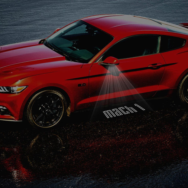 Ford LED Side Mirror MACH1 Projector Puddle Lights Pair for Ford Mustang 2013-2025 MACH1 - 1 Pair - 2 Side Mirror Lights