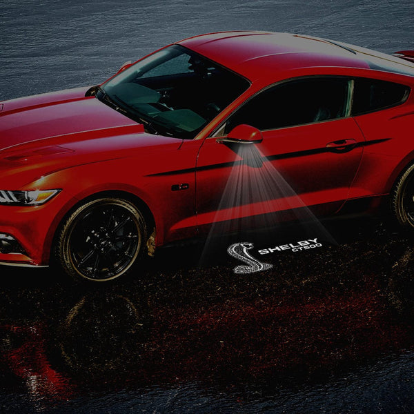 Ford LED Side Mirror MACH1 Projector Puddle Lights Pair for Ford Mustang 2013-2025 SHELBY GT500 COBRA - 1 Pair - 2 Side Mirror Lights