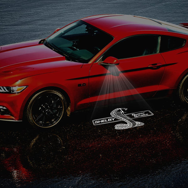 Shelby Super Snake Logo - 1 Pair 2 Side Mirror Lights