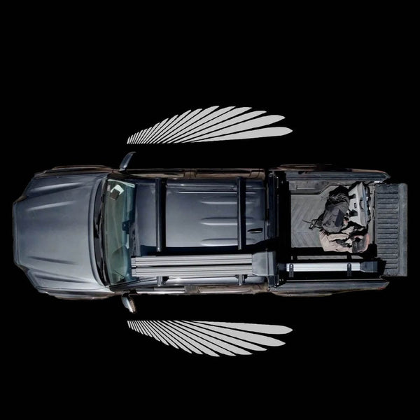 Raptor Wings - 1 Pair 2 Side Mirror Lights