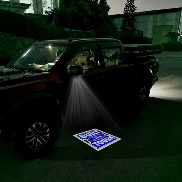 Ford LED Side Mirror Projector Puddle Welcome Lights for Ford F150 RAPTOR - 2015-2026 BUILT TOUGH - 1 Pair 2 Side Mirror Lights