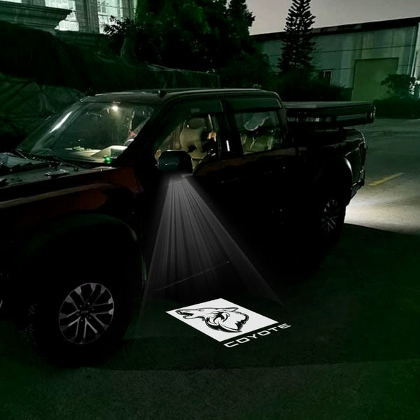 Ford LED Side Mirror Projector Puddle Welcome Lights for Ford F150 RAPTOR - 2015-2026 Coyote Logo 1 - 1 Pair 2 Side Mirror Lights
