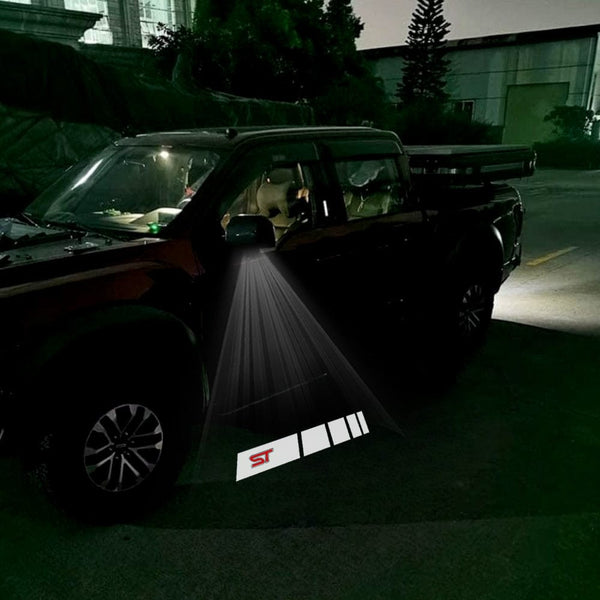 Ford Premium LED Side Mirror Projector Puddle Approach Lights for Ford Ranger 2023-2025 ST Bar Logo - 1 Pair 2 Side Mirror Lights