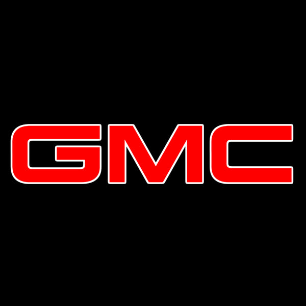 GMC GMC Canyon Door Stick On Puddle Lights Multiple Designs 2003-2025 GMC Logo 1 - 1 Set - 2 Doors