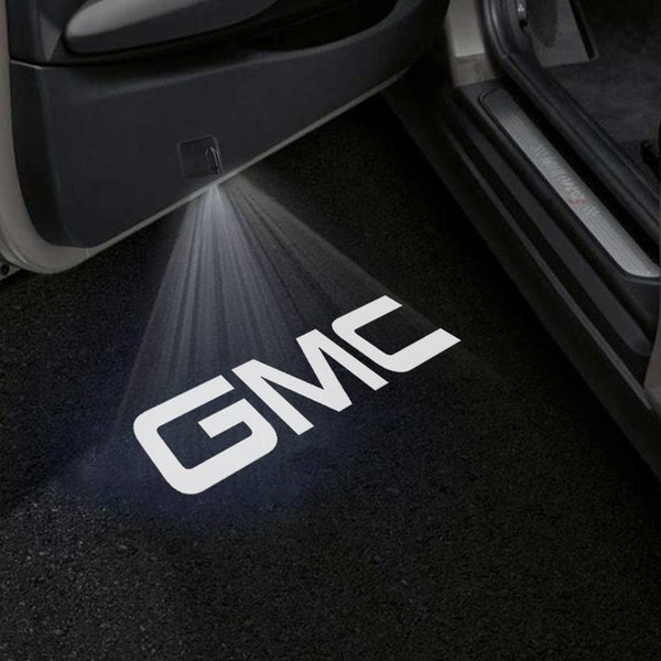 GMC GMC Envoy Door Stick On Puddle Lights Multiple Designs 2002-2009 GMC Logo 3 - 1 Set - 2 Doors