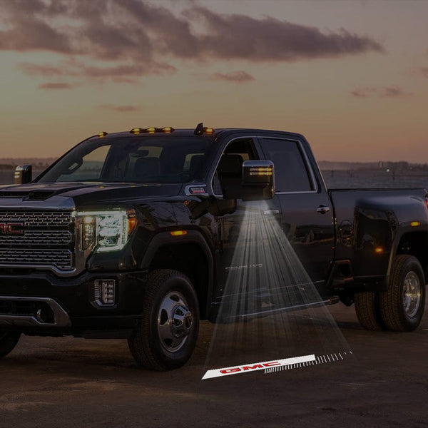 GMC Logo - 1 Pair 2 Side Mirror Lights