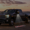 GMC Red With White Outline - 1 Pair 2 Side Mirror Lights