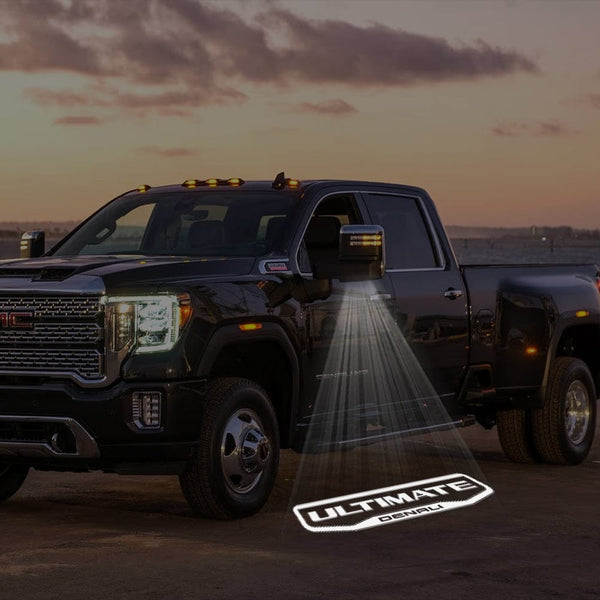 GMC GMC Sierra Premium Side Wing Mirror Puddle Lights Multiple Designs 2015-2026 ULTIMATE DENALI - 1 Pair 2 Side Mirror Lights / GMC Sierra 1500 - 2015-2026