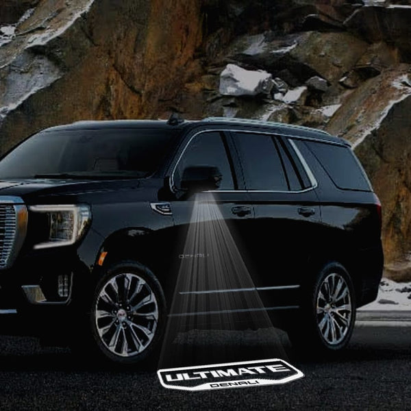 GMC GMC Yukon Premium Side Wing Mirror Puddle Lights Multiple Designs 2015-2026 ULTIMATE DENALI - 1 Pair 2 Side Mirror Lights / GMC Yukon 4th Generation - 2015-2020