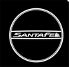 Hyundai Hyundai Maxcruz Premium Puddle Lights Multiple Designs 2013–2018 SANTA FE Logo 2