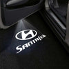 Hyundai Hyundai Santa Fe 3rd Gen (DM) Premium Puddle Lights Multiple Designs 2013–2018 SANTA FE Logo 1 - 1 Set - 2 Doors