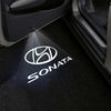 Hyundai Hyundai Sonata 5th/6th Gen Door Stick On Puddle Lights Multiple Designs 1999–2013 Hyundai Sonata Logo 2 - 1 Set - 2 Doors