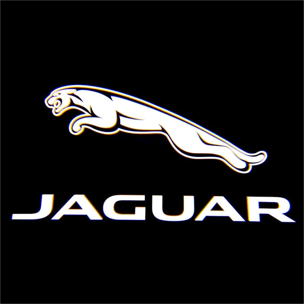 Hyundai Jaguar I-PACE Door Stick On Puddle Lights Multiple Designs 2018-2025 Jaguar Logo 2 - 1 Set - 2 Doors