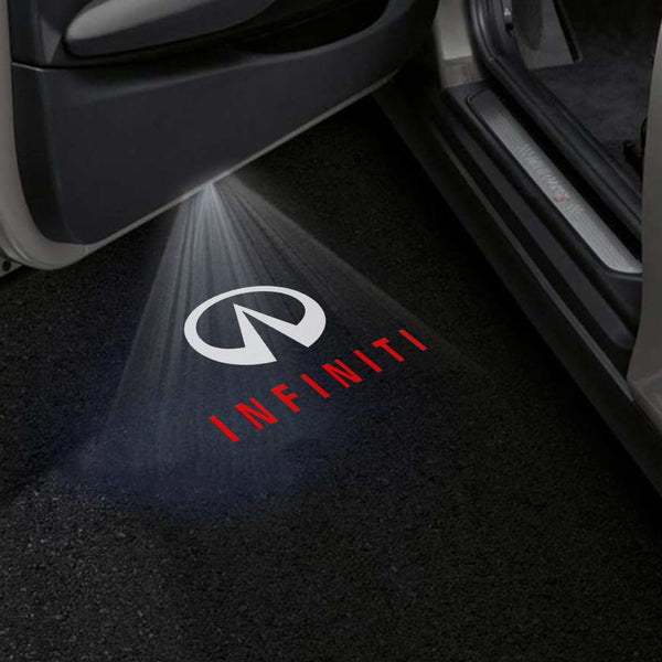 Infiniti Infiniti FX Series 2nd Gen Premium Door Puddle Lights Various Designs 2009-2019 Infiniti Logo Red - 1 Pair - 2 Doors